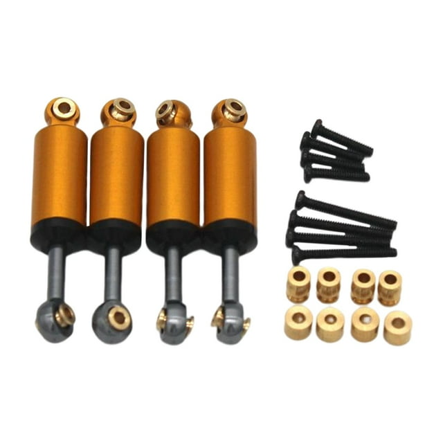 Amortiguadores de resorte CUTICAT M2 de 10mm aleación de aluminio para FCX24 4WD RC Crawler Amarillo