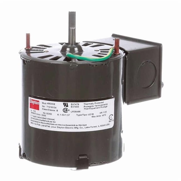 Dayton HVAC Motor,1/25 HP,3000 rpm,115V,3.3 71218134M