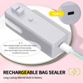 thumbnail image 2 of Scelleuse de Sacs, Mini Scelleuse de Sacs 3 en 1 avec Coupeur et Aimant, Machine de Scellage sous Vide Rechargeable Mini Puce Gris, 2 of 7