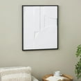 thumbnail image 2 of 26" x 31" Dimensional Curved Art Deco Geometric Framed Wall Art with Black Wooden Frame, by DecMode, 2 of 9