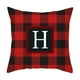 thumbnail image 2 of RKSTN christmas pillow covers Twenty Six Letters Christmas Pillowcase Peach Skin Print Cushion Cover Plaid Cushion Pillowcase, 2 of 3