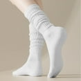 thumbnail image 2 of Ankle Socks - Women's and Winter Korean Three Cake Socks with Pearl Velvet In the Tube Women's Socks, Socks for Women,Color: White Size: One Size, 2 of 6