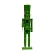 thumbnail image 3 of Escultura de cascanueces, adornos navideños, artesanías, adorno de cascanueces de madera coleccionable para chimenea de fiesta verde, 3 of 9
