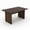 Lucena Oak, variant on COLAMY Modern Dining Table, 63" Wood Kitchen Table for 6 People, Sturdy Farmhouse Dining Room Table with Unique Line Detail - Winston Walnut