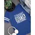 thumbnail image 4 of Straight Outta Preschool Toddler's T-Shirt - Unisex Kids' Graduation Celebration Top - Unique Humor Graphic Tee - Perfect Back-to-School or First Day of Kindergarten Outfit - Preschool Farewell Gift, 4 of 6