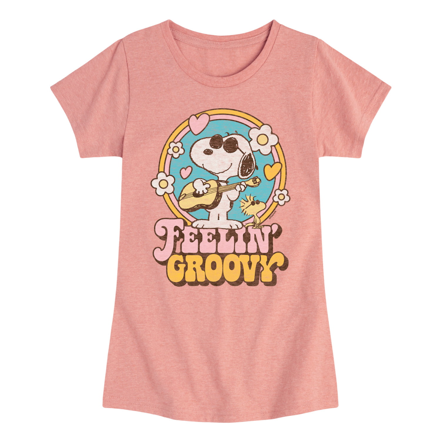 Peanuts - Feelin Groovy Snoopy And Woodstock - Toddler And Youth Girls ...