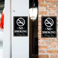 thumbnail image 2 of Faittoo No Smoking Sign, 4-Pack 10 x 7 Inch Reflective Rust Free Aluminum Sign, UV Protected, Weather/Fade Resistant, Easy to Inst, 2 of 6