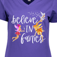 thumbnail image 4 of Inktastic Believe in Fairies Women's V-Neck T-Shirt, 4 of 5