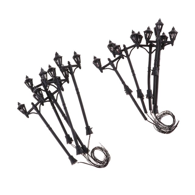 Luz de Lámpara de Doble Cabeza Hugo Modelo Parque Decoraciones 75 - 200 DC 3V 10 Piezas