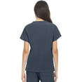 thumbnail image 2 of Hey Collection Scrubs 4-Way Stretch V-Neck Medical Scrub Top with Princess Seam, Pewter, L, 2 of 4