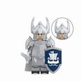 thumbnail image 4 of 6 Figuras Medievales de Bloques de Construcción - Caballeros Cisne y Espadachines con Accesorios para Niños, 4 of 7