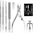 thumbnail image 1 of 7-piece professional stainless steel pedicure and nail clipper set, 1 of 1