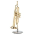 thumbnail image 4 of Trumpet Replica, Mini Trumpet Toy Exquisite Design Spray Painted  For Bookshelf 2.56in,3.54in, 4 of 8