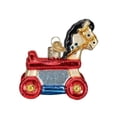 thumbnail image 2 of Old World Christmas Rolling Horse Toy Holiday Ornament Glass, 2 of 4