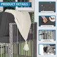 thumbnail image 4 of Ainfox 7 Pieces Outdoor Wicker Patio Furniture Set, Adjustable Backrest Sectional Conversation Couch with Thick Cushions & Coffee Table for Garden Porch Poolside, Gray/Gray, 4 of 8
