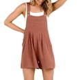 thumbnail image 2 of EFINNY Womens Casual Sleeveless Strap Loose Adjustable Jumpsuits Stretchy Shorts Romper with Pockets, 2 of 8
