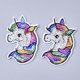 thumbnail image 1 of Computerized Embroidery Cloth Iron On Patches with Paillette Costume Accessories Appliques Unicorn Colorful 67x43.5x1.5mm, 1 of 3