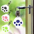 thumbnail image 2 of Protective Case Compatible for Airtag/AirTags Silicone Protective Cover Compact Home School Cartoon Cat Paw Drop-proof Waterproof Case Blue, 2 of 9