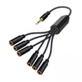 thumbnail image 1 of Divisor de auriculares,Divisor de auriculares Divisor de cable de audio de 3,5 mm,Cable de extensión divisor de auriculares Sin interferencias,Cable divisor en Y Fácil de usar Alto, 1 of 8