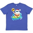 thumbnail image 3 of Inktastic Surfing Santa Youth T-Shirt, 3 of 5