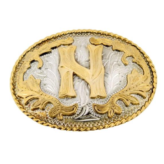 Initial "N" Letter Belt Buckle Alphabet Monogram Multiple Cowgirl Western rodeo