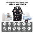 thumbnail image 3 of Mochila Pañaleras Para Bebe Bolsa Impermeable Multiusos.  Lab.G, Negra, 3 of 5