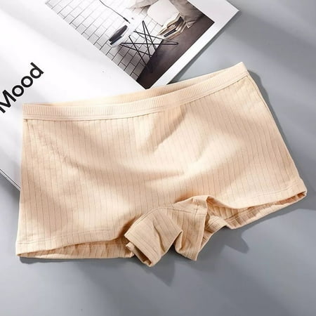 

Honeycomb Antibacterial Cotton Solid Color Sexy Women Panties Boxers Lingerie Underwear Briefs APRICOT M