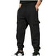 thumbnail image 2 of Pantalones largos para hombre, estilo casual, a la moda, con cordón en la cintura y múltiples bolsillos, elásticos, para sujetar los pies, de rayón., 2 of 9