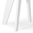 thumbnail image 6 of WestinTrends Pacifica HDPE Plastic Outdoor Round Adirondack Patio Side Table, White/Orange, 6 of 9