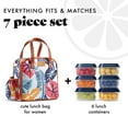 thumbnail image 2 of Fit+Fresh Insulated Lunch Bag For Women, Leakproof, With Containers, Wichita Bag Cloud, 2 of 20