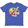 thumbnail image 3 of Inktastic Artist Palette and Brush Youth T-Shirt, 3 of 5