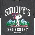 thumbnail image 3 of Peanuts - Snoopy's Ski Resort - Toddler And Youth Short Sleeve Graphic T-Shirt, 3 of 6