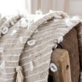 thumbnail image 5 of SAFAVIEH Popper Striped Geometric Tassel Fringe Throw, 50" x 70", Multi/Blue/Natural, 5 of 7