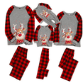 thumbnail image 1 of ITFABS Costume de Noël Famille Ensemble Parent-Enfant Imprimé de Cerf Col Rond, 1 of 10