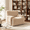 Taupe + Chenille, variant on EHANCIS Boneless Modern Accent Chair, 42" Wide Upholstered Oversized Armchair with Deep Seat, Comfy Reading Lounge Chair for Living Room, Navy