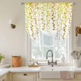 thumbnail image 2 of Tie Up Curtains for Windows Yellow Polka Dots Vines Valance Adjustable Balloon Curtain Lines Art Tie Up Shades for Kitchen Living Room Bedroom Privacy Curtain Drape 34x45 Inch, 2 of 9
