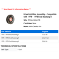 thumbnail image 2 of Drive Belt Idler Assembly - Compatible with 1974 - 1978 Ford Mustang II 1975 1976 1977, 2 of 2