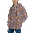 thumbnail image 2 of Lsque Daisies Flowers Patten Youth Hoodie Sweatshirt Pullover with Kangaroo Pocket Boys and Girls Hoodie Warm Hoodie for Kids-Medium, 2 of 6