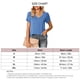 thumbnail image 2 of Camiseta con cuello en V y mangas de pétalos, Camiseta con cuello en V para mujer, Top informal con mangas de pétalos sueltas, Top con mangas de pétalos para mujer, funcionalidad inteligente, 2 of 5