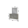 thumbnail image 2 of JERFIT Modern 5-Piece Full Bedroom Set with LED Headboard, Bluetooth Speakers, USB Ports & Ample Storage in Gray Wood Finish, 2 of 10