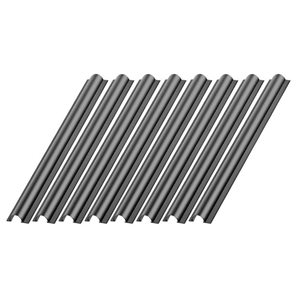 AURARMLET 8Ud Sujetacables Adhesivos Para Automóvil Organizador De Cables Resistentes Color Negro PVC