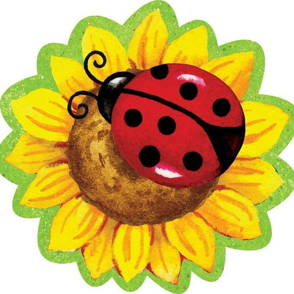 Custom Decor Hang Around - Sunflower Ladybugs