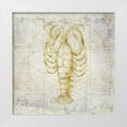 thumbnail image 1 of Murdock, Ramona 20x20 White Modern Wood Framed Museum Art Print Titled - Lobster Geometric Gold, 1 of 4