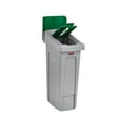thumbnail image 2 of Slim Jim Recycling Station Kit 1-Stream Paper 23 gal Plastic Green/Gray, 2 of 2