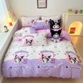 thumbnail image 3 of Nuevo juego de sábanas de algodón para niños de Sanrio My Melody Cinnamoroll Hello Kitty, juego de tres piezas, funda de edredón con forma de corazón para niña, juego de cuatro piezas, 3 of 5