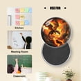 thumbnail image 5 of Glass Refrigerator Magnet 6Pcs Magnetic Fridge Sticker,Decor for Kitchen,Whiteboard,Cabinet,Dragon With Fiery Red Scales Perches Atop Erupting Volcano, 5 of 5