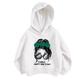thumbnail image 4 of Oiyii Little Girl's Leopard Graphic Hoodie For Little Girls Long Sleeve Messy Bun Bandana Print School Casual Hooded Sweatshirt,WH2, 4 of 4
