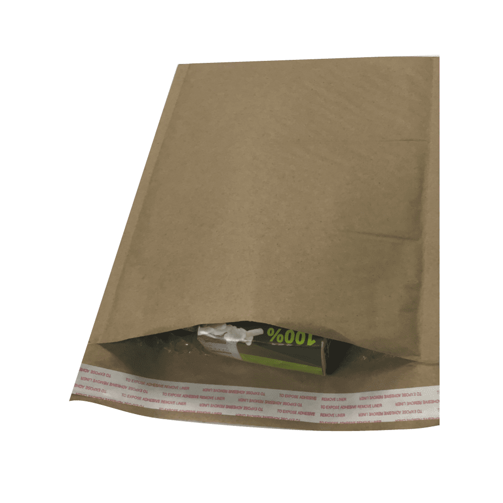 2 Recycled Brown Kraft Bubble Mailer 50 count