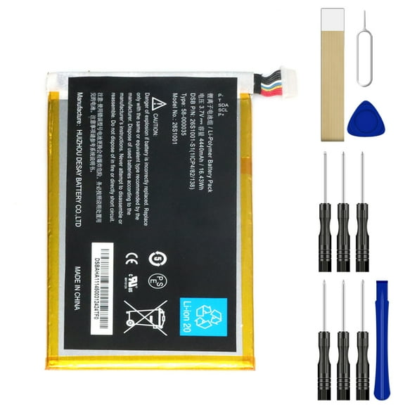 Replacement Battery 26S1001 For Amazon 58-000055 26S1001-A1(1ICP4/82/138) 26S1005 S12-T2-D S12-T2-A Tool