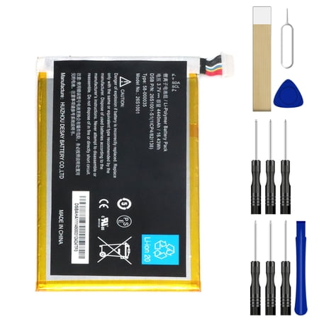Replacement Battery 26S1001 for Amazon Kindle Fire HD 7 X43Z60 26S1001-A1 S2012-001-D Tool